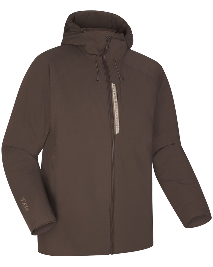 Wood / Brown Men’s Apu Parka Winter Jacket with Features Overlay – PAKA Apparel