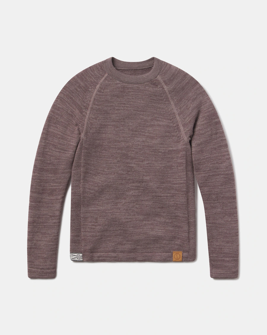 The Original Crew Flint / Light Brown Alpaca Sweater from Peru – PAKA Apparel