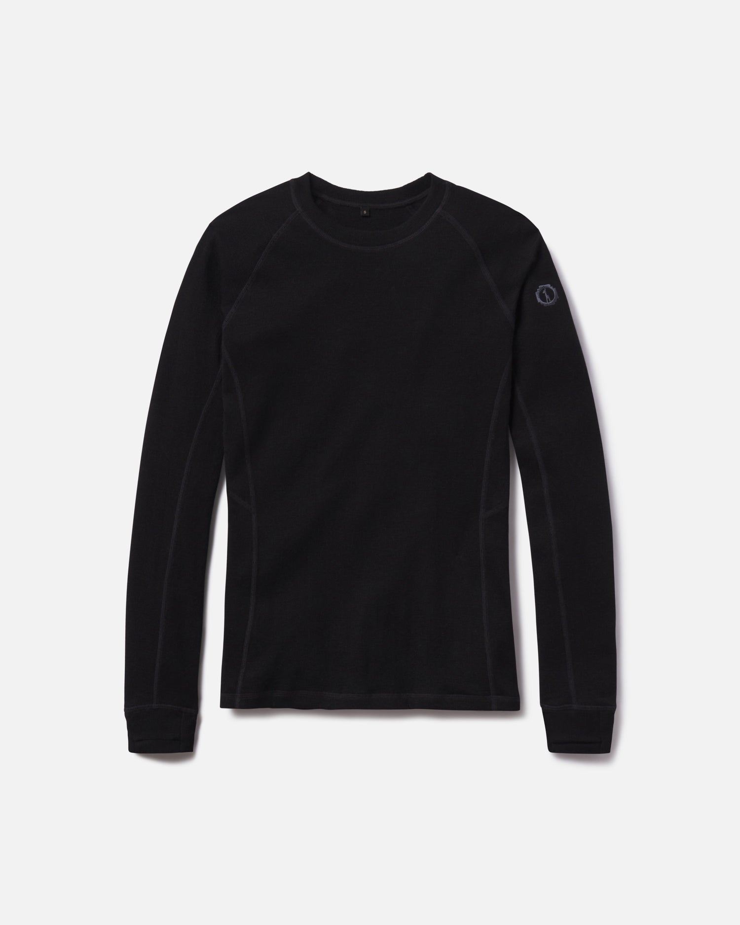 Women’s Black Moisture-Wicking Alpaca Thermal Top Baselayer for Skiing, Snowboarding and Winter Hiking – PAKA Apparel