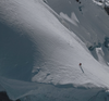 Summitting Yanapaccha snowy mountain in Peru