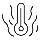 Rising Thermometer Icon