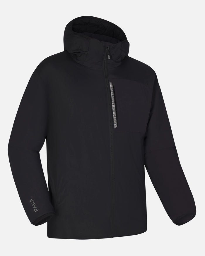 Men’s Apu Lightweight Puffer Jacket in Black with Natural Alpaca Insulation – PAKA Apparel