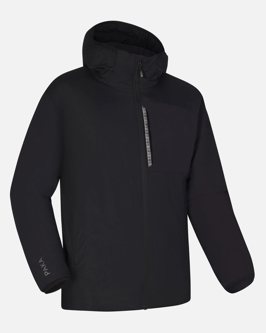 Men’s Apu Lightweight Puffer Jacket in Black with Natural Alpaca Insulation – PAKA Apparel