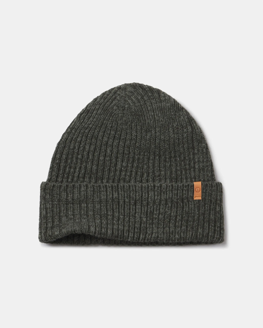 Cozy Marled Alpaca-Merino Wool Blend Beanie in Andean Moss / Dark Green with PAKA Logo on Leather Tag – PAKA Apparel