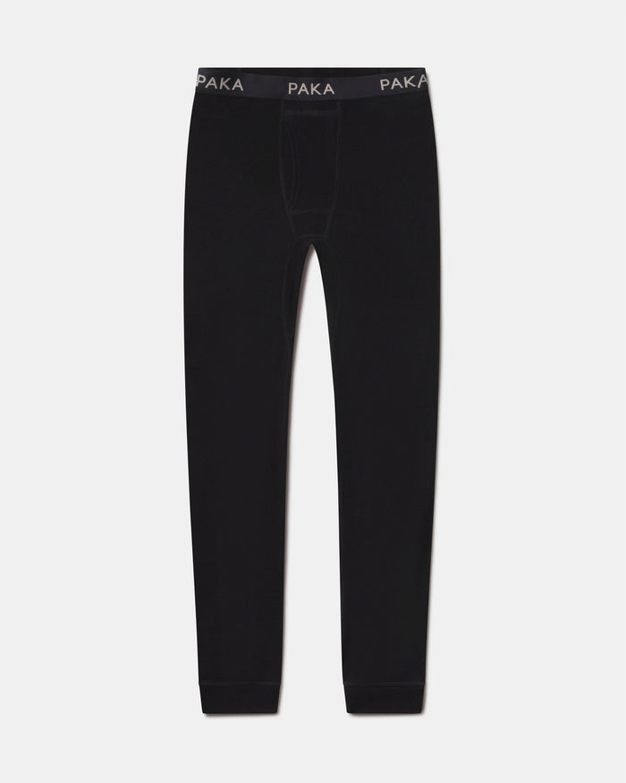 Men's Thermal Ski Baselayer Bottoms in Black – PAKA Apparel
