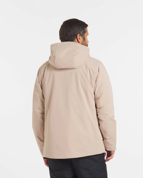 Backside of Man in Puma / Tan Apu Parka Ski and Snowboard Jacket – PAKA Apparel