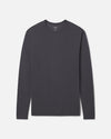Men's Aire Sustainable Alpaca Long Sleeve Shirt in Charcoal Blue – PAKA Apparel