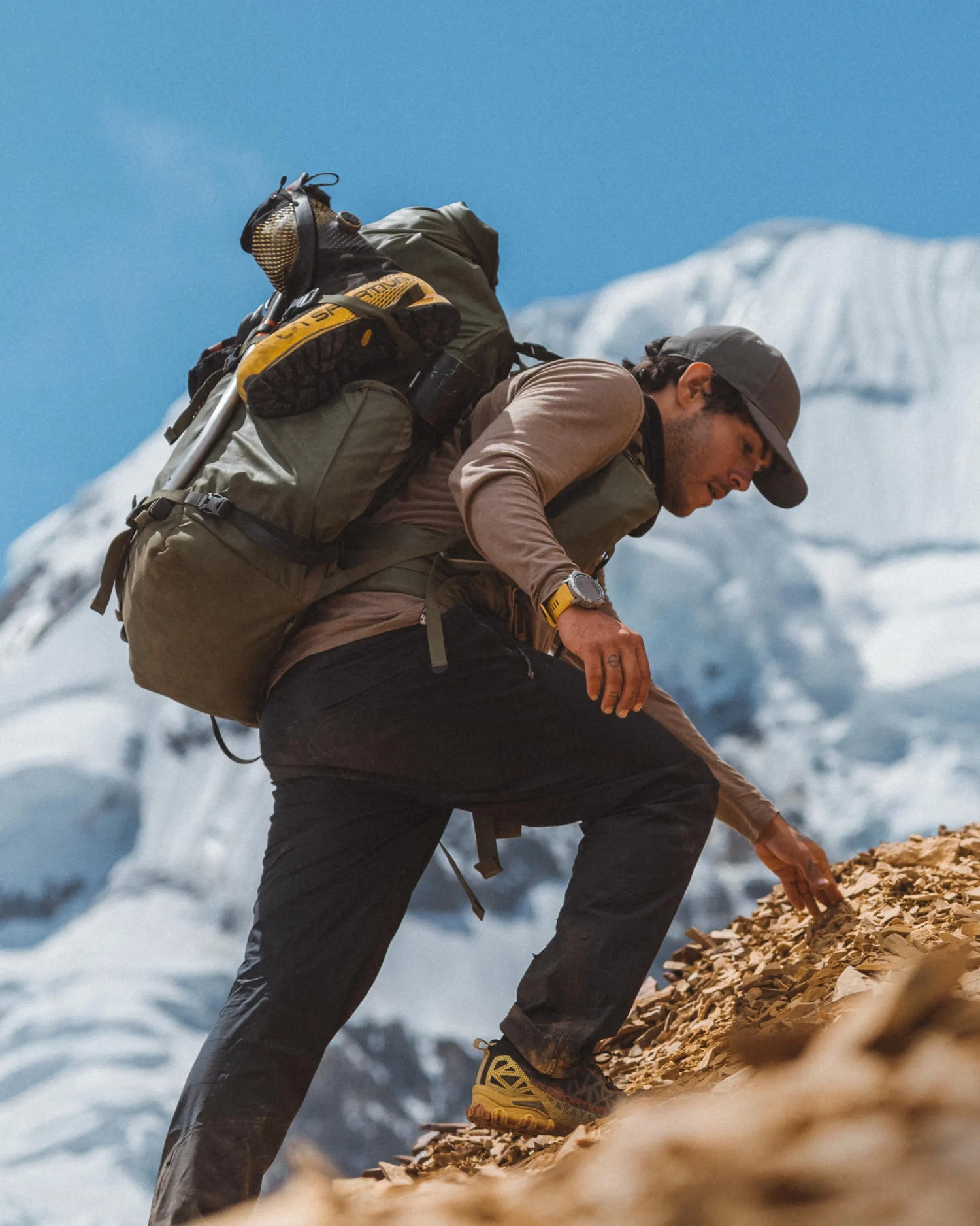 Man Named Jose Hiking Mountain in Aire Long Sleeve Shirt in Walnut / Tan – PAKA Apparel
