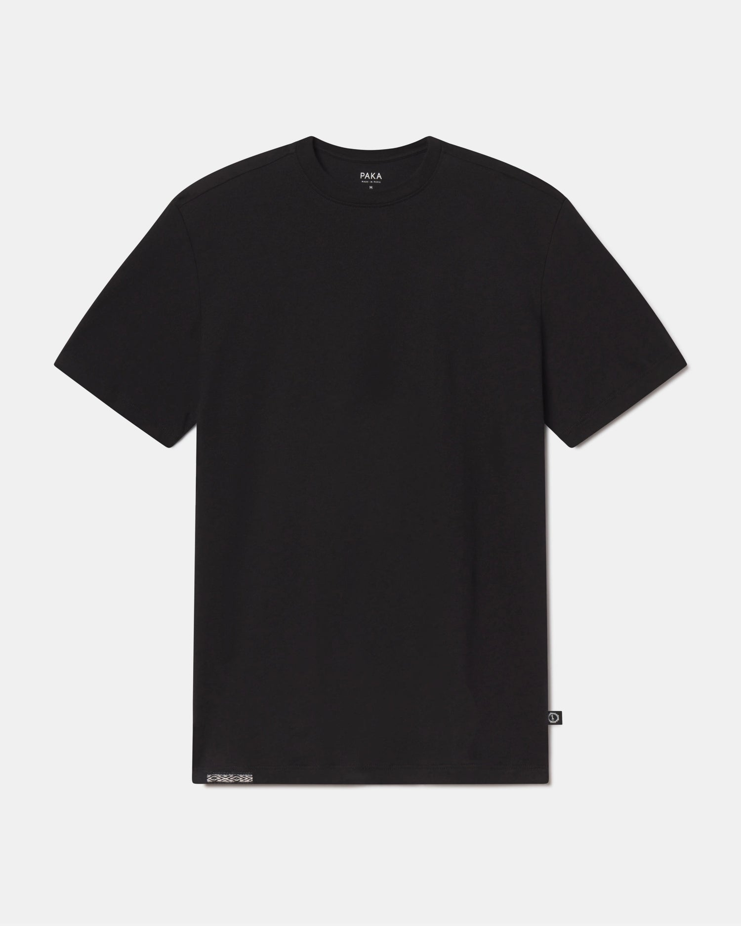 Black Essential Tee Breathable Organic Pima Cotton and Alpaca Men's T-Shirt – PAKA Apparel