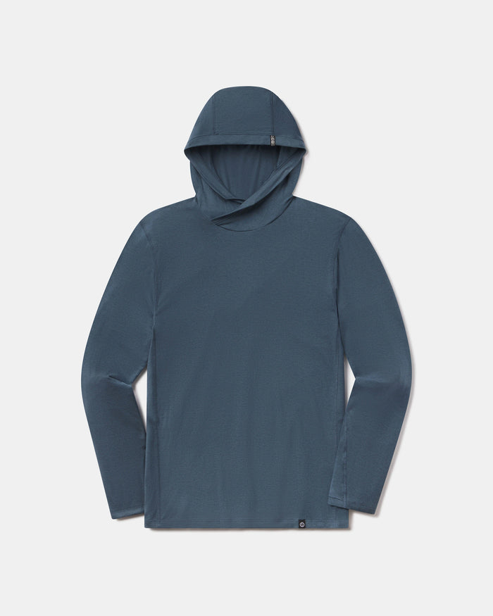 Navy Sol Men's Alpaca and Tencel Sun Hoodie – PAKA Apparel