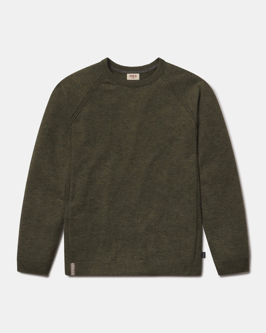 Andean Moss / Light Green Men's Ultralight COOLPLUS Alpaca Crewneck Sweater for Summer – PAKA Apparel
