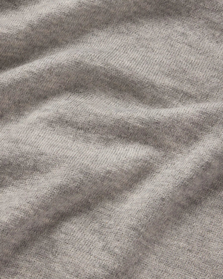 Heather grey alpaca fabric swatch