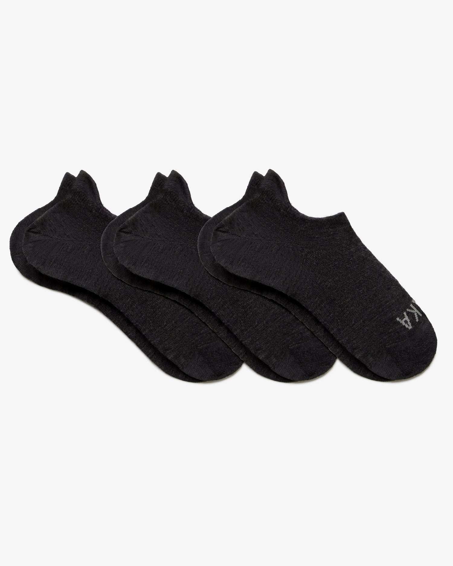 Dark Grey Three Pack of Essential No Show Alpaca Socks – PAKA Apparel