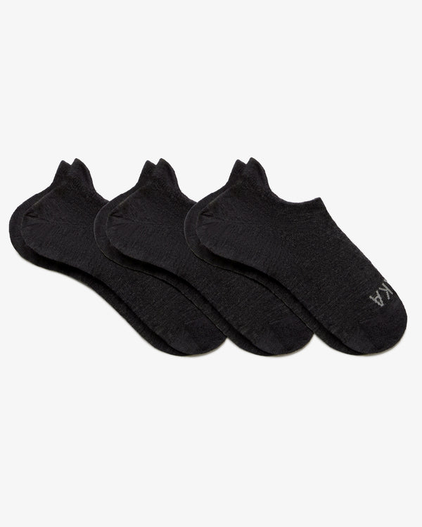 Dark Grey Three Pack of Essential No Show Alpaca Socks – PAKA Apparel