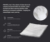 Informational graphic titled Why PAKAFILL® showing PAKAFILL benefits with a close-up fiber image and an insulation pad