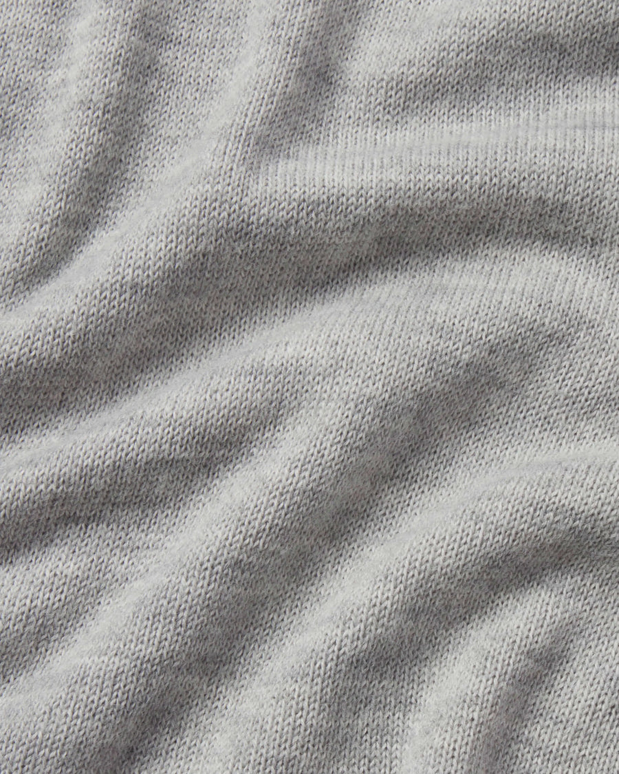 Light grey alpaca knit swatch