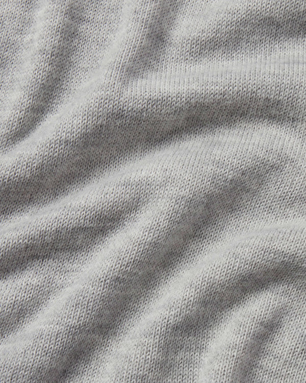 Light grey alpaca knit swatch