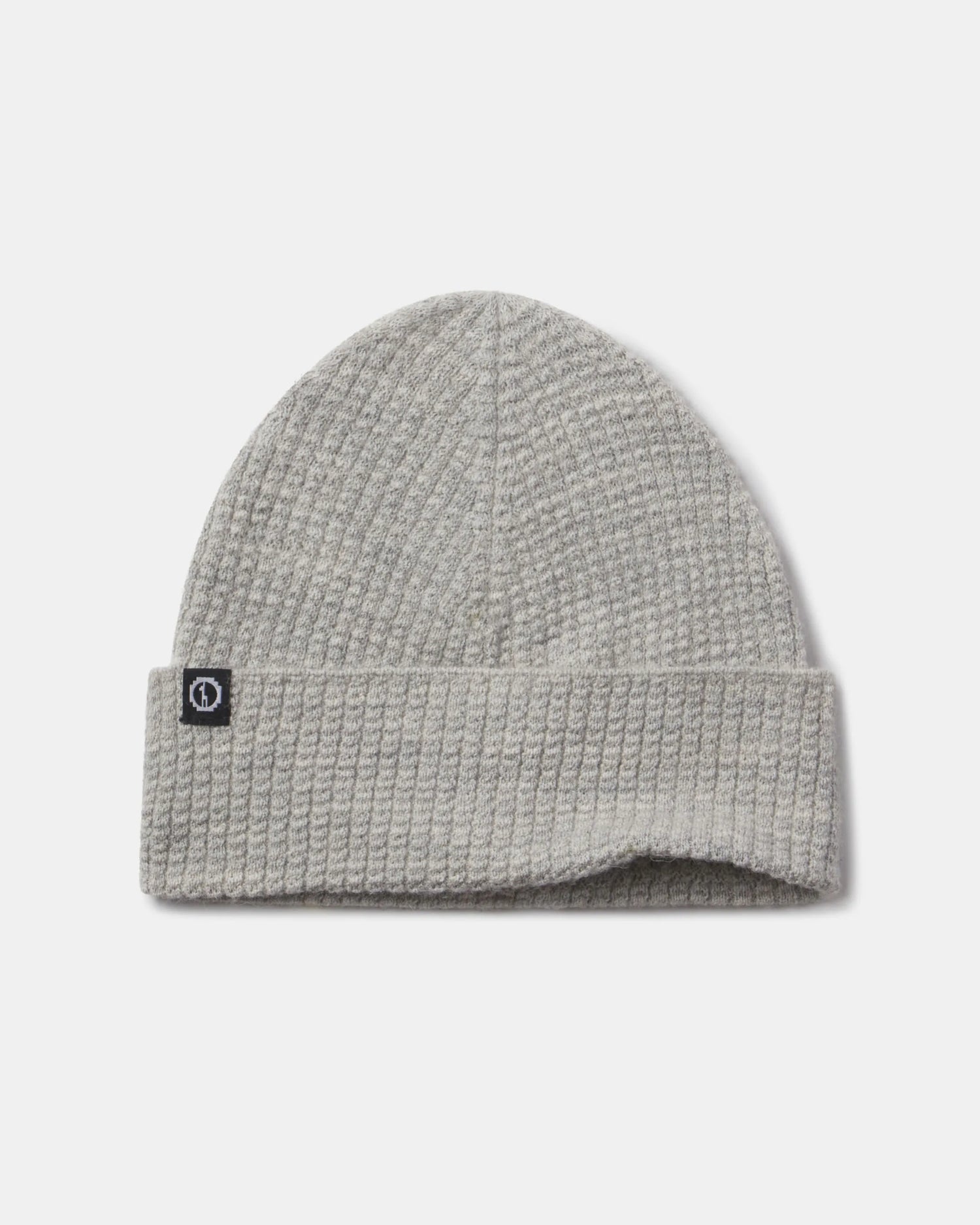 Light Grey Waffle Knit Beanie with Sustainable Alpaca Fiber – PAKA Apparel