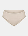 Front view of Women’s Essential Mid-Rise Brief showcasing mid-rise cut and full coverage in birch on light gray background