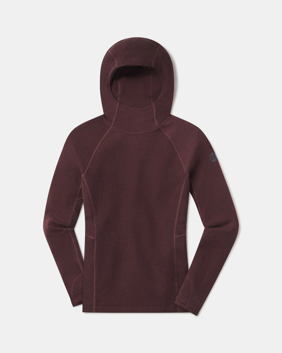 Uva / Dark Purple Breathable Women's Thermal Hoodie Top – PAKA Apparel