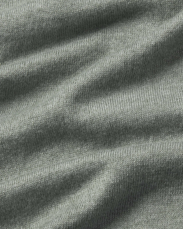 Close-up of textured green fabric with folds
