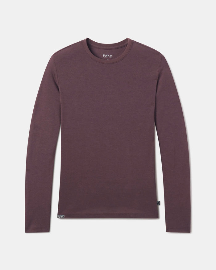 Women's Aire Long Sleeve Outdoor Shirt in Fig / Purple – PAKA Apparel