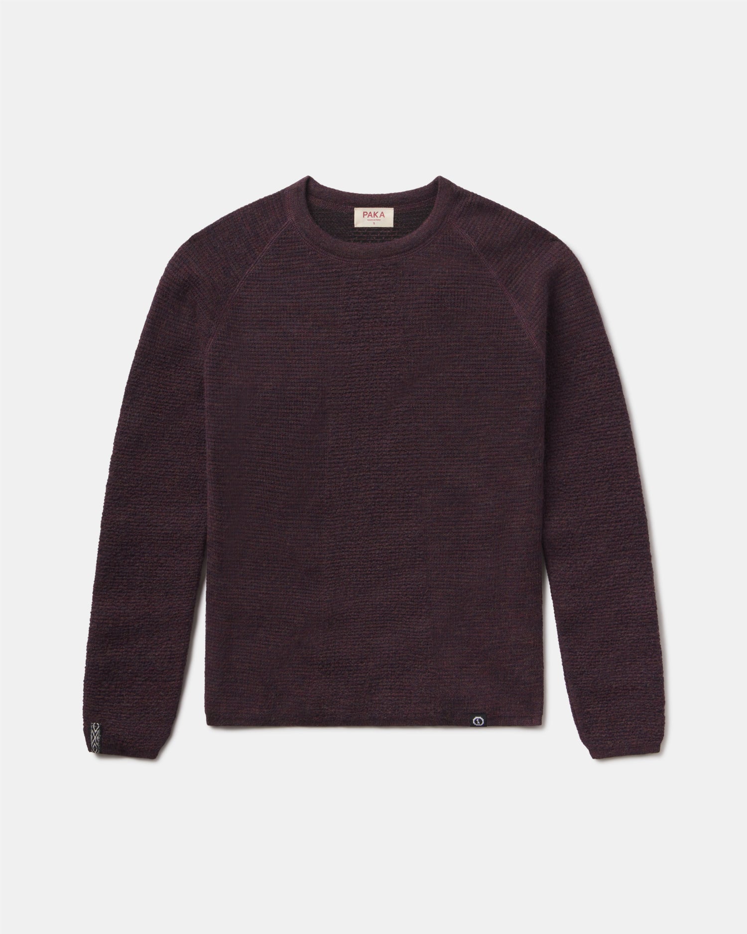 Women's Mountain Crew Alpaca Hiking Sweater in Eggplant / Purple – PAKA Apparel