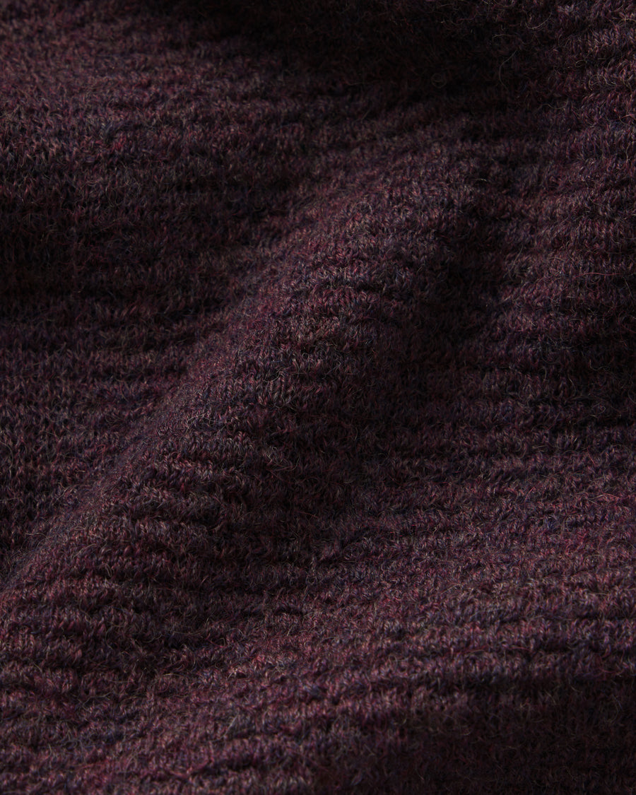 Close-up of dark purple fabric texture