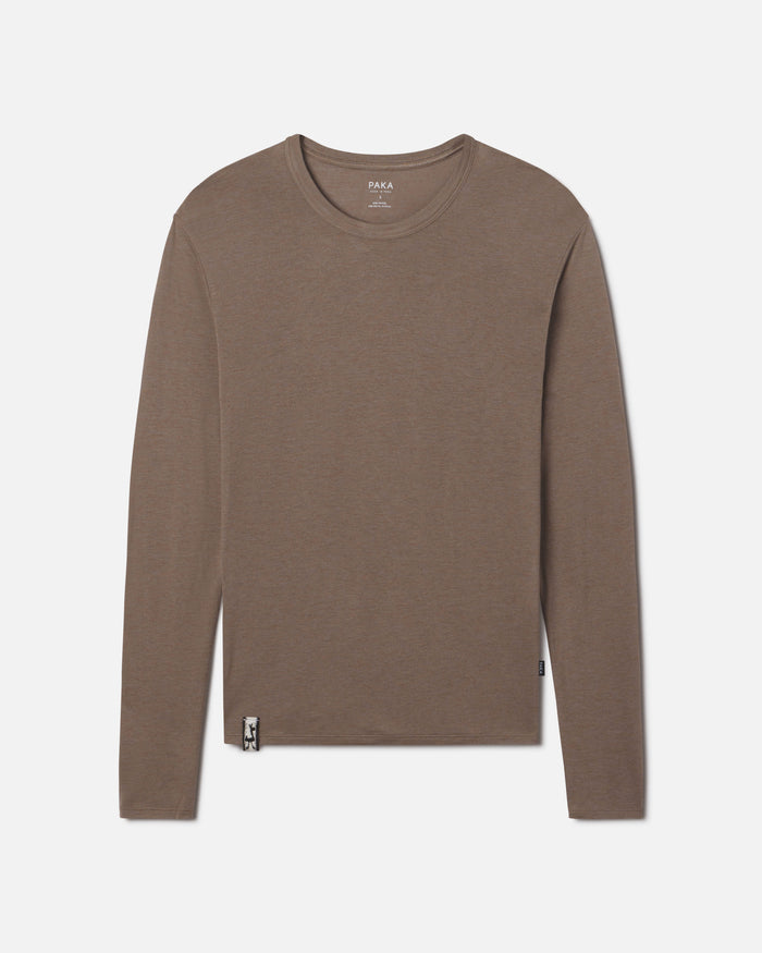 Walnut / Tan Women's Aire Long Sleeve Shirt for Outdoors and Casual – PAKA Apparel