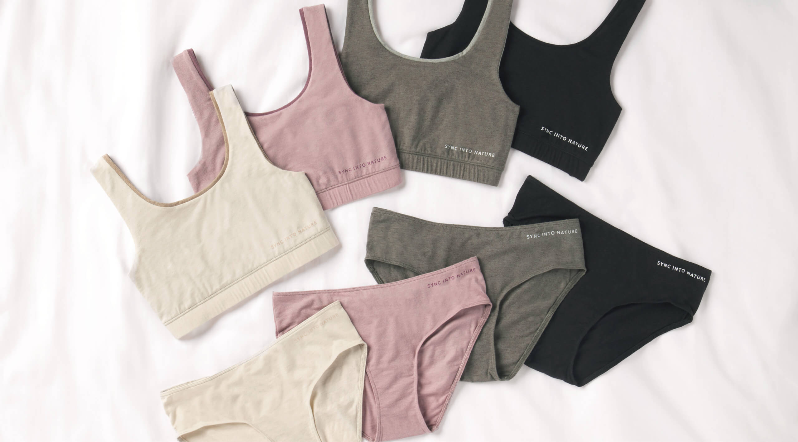 Women's alpaca bralettes and underwear
