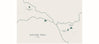 Map showing the Explore Peru route connecting Cusco, Machu Picchu, Ausangate, and Rainbow Mountain