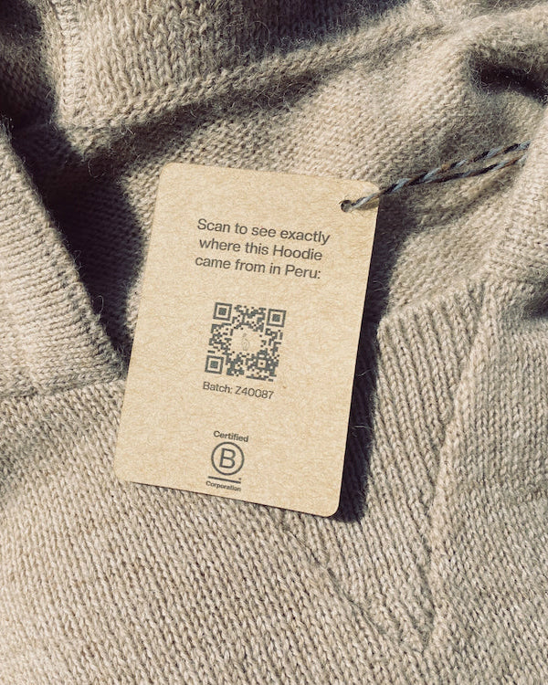 A traceable tag with a QR code on it